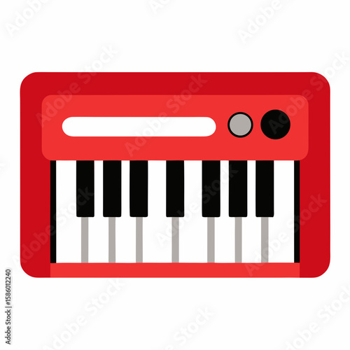 piano keys vector illustration