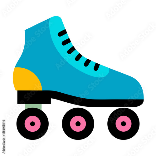 roller skates isolated on white background