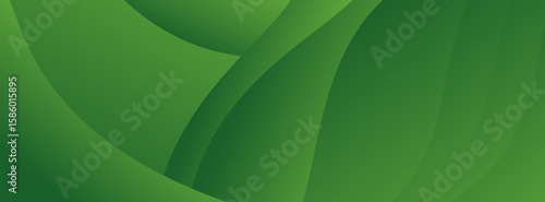 Abstract green wavy background. vector modern, bussines, suit for brhouce,