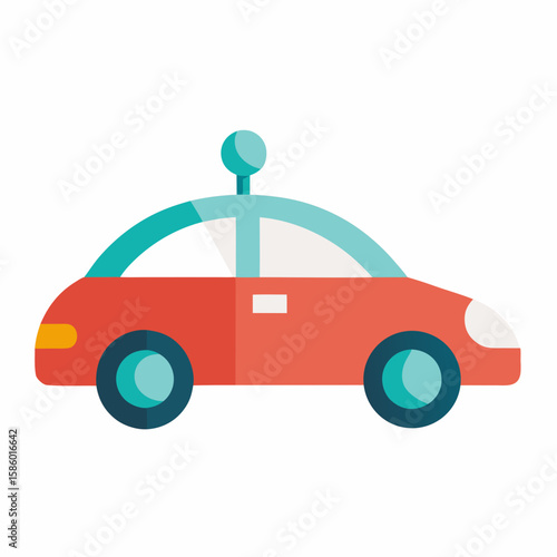 toy car isolated on white