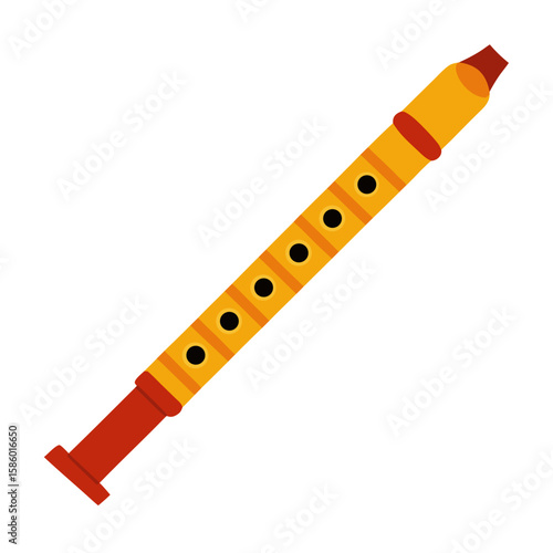flute isolated on white