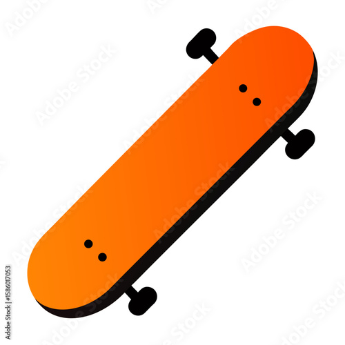skateboard isolated on white background