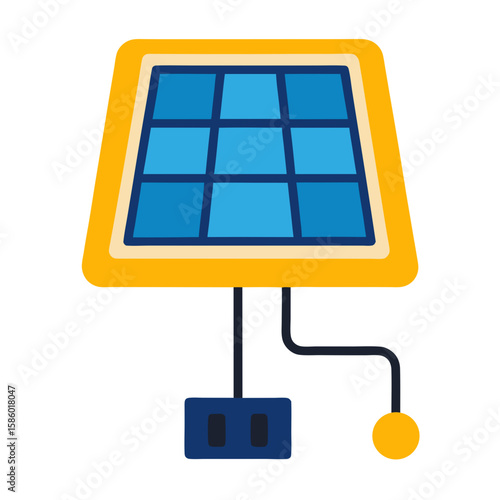 solar panels on a white background