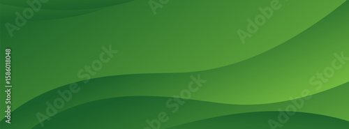 Abstract green wavy background. vector illustration in bussines
