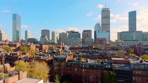 Boston, MA Aerial of Back Bay 4K (Apple ProRes 422HQ)