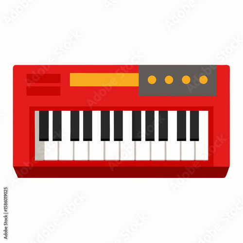 piano keys vector illustration