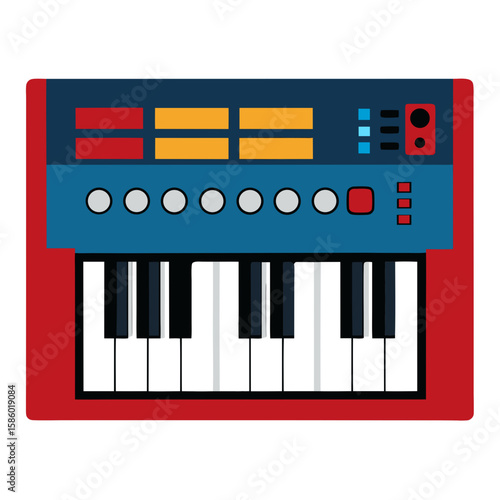 piano keys vector illustration