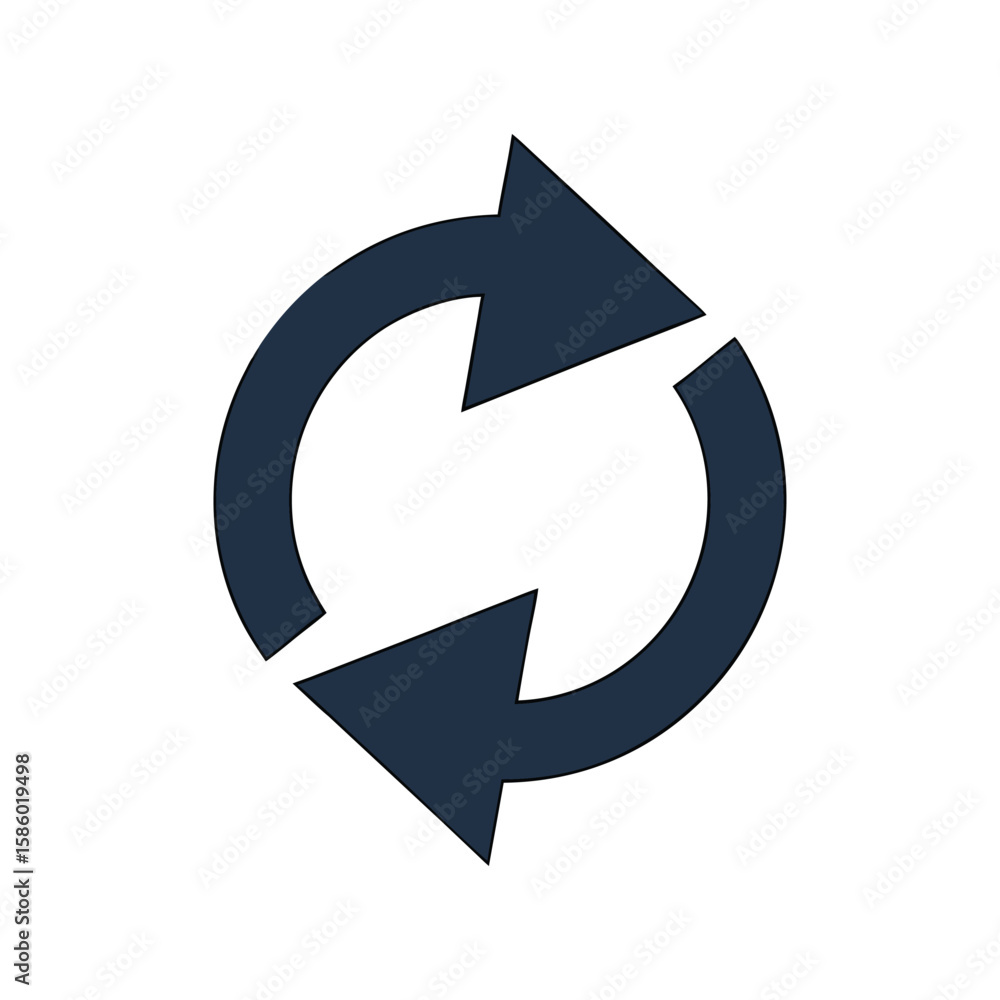 restart symbol on white background restart symbol on white background