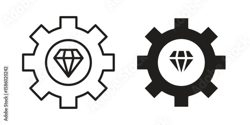 Operational excellence icon. linear style sign for mobile concept and web design.