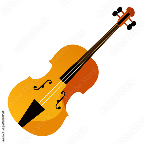 violin isolated on white