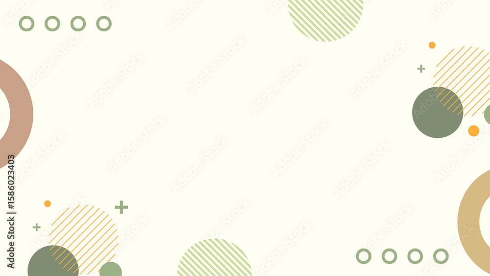 Fototapeta premium Abstract Geometric Pattern A minimalist composition of geometric shapes and soft pastel hues, creating a sense of balance and visual interest.