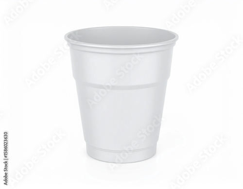 Wallpaper Mural Realistic 3d render of a single empty white styrofoam cup isolated on white Torontodigital.ca