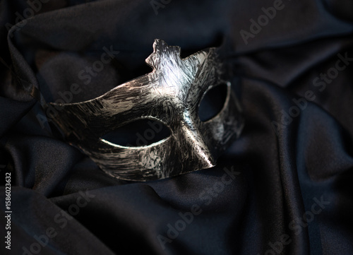 Carnival masquerade man mask, mysterious accessory for a party
