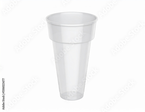 Wallpaper Mural Realistic transparent plastic cup illustration perfect for beverages refreshments and mockups Torontodigital.ca