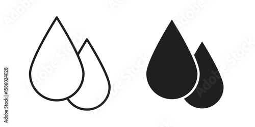 Drop icon. linear style sign for mobile concept and web design.