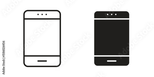 Cell phone icon. linear style sign for mobile concept and web design.