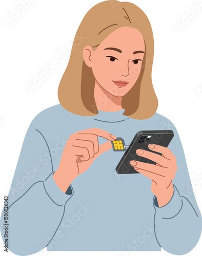 Young woman holding smartphone and yellow padlock symbolizing digital security and privacy protection in modern technology usage
