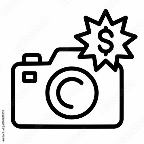 Camera with money flash. Special occasion work