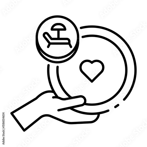This Frisbee icon is suitable for Summer Holiday, etc.