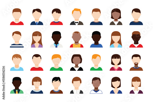Diversity Representation: A collection of diverse avatars symbolizes people from different backgrounds and cultures, highlighting unity, representation, and inclusivity.