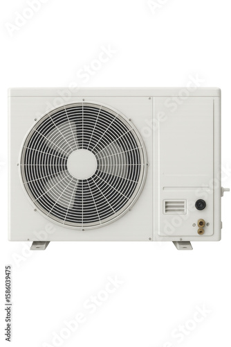 Modern Air Conditioner Unit with Transparent Background for Easy Integration