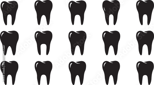 Tooth Vector Icons | Dental and Oral Health Illustration Set