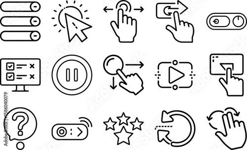Set of Interactive Icon