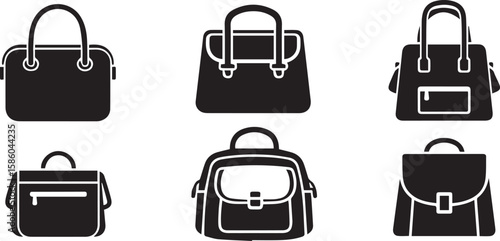 Bag Vector Icons | Fashion and Carrying Accessory Set