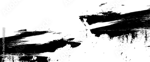 Vector grunge brush strokes texture rough black scratches for wallpaper.
