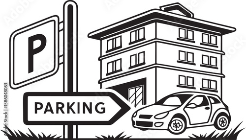 Vehicle Parking at Residential Complex