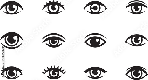 Eye Vector Icons | Vision and Observation Illustration Set