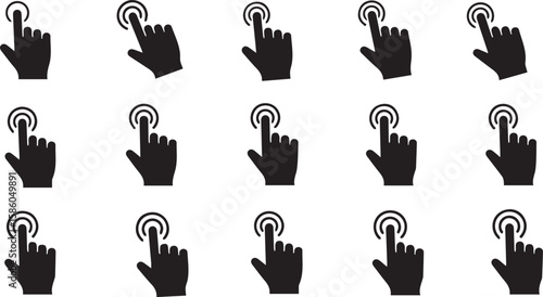 Finger Vector Icons | Hand Gesture and Pointing Set