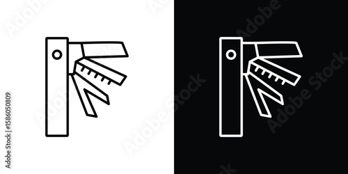 Schilderij op canvas Swiss Knife icon For your design, logo