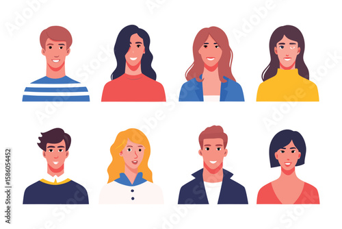 People Portraits Collection: A curated collection of diverse individual portraits, representing a spectrum of faces, expressions, and appearances, symbolizing the richness of human experience.