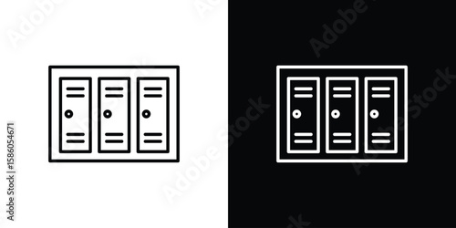 Foto Lockers icon For your design, logo