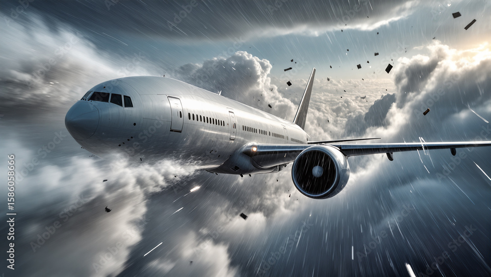 Fototapeta premium airplane in flight