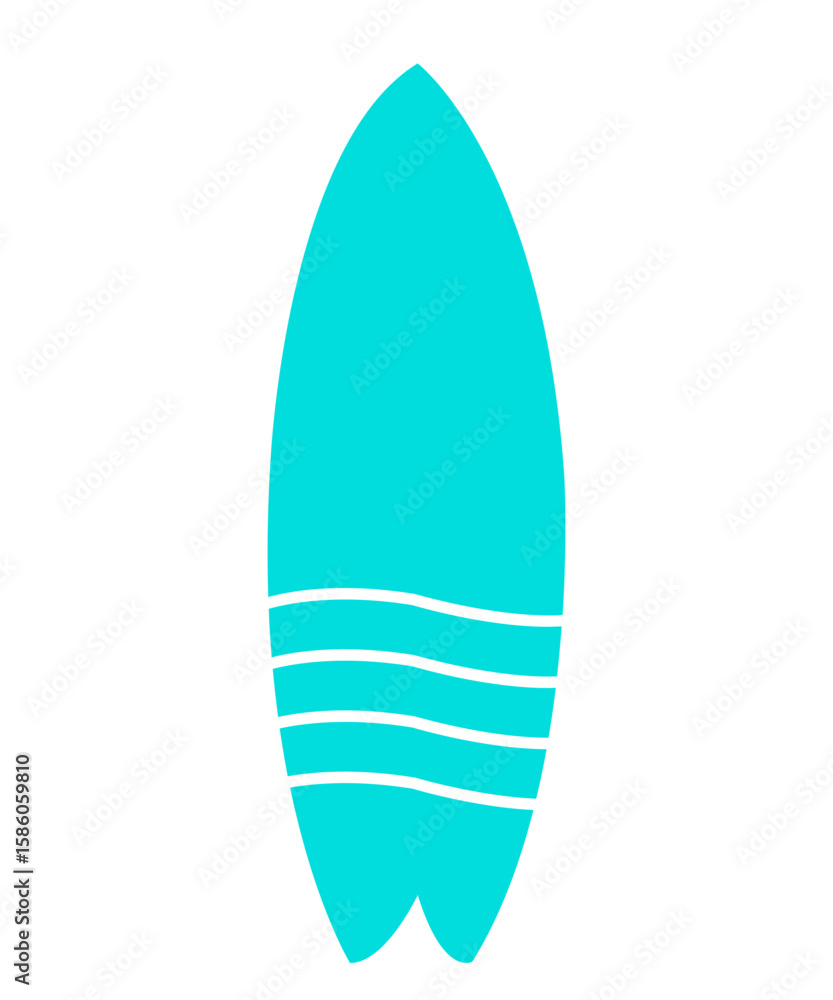 Surfboard clip art design on plain white transparent isolated background for card, shirt, hoodie, sweatshirt, apparel, tag, mug, icon, poster or badge Surfboard clip art design on plain white transparent isolated background for card, shirt, hoodie, sweatshirt, apparel, tag, mug, icon, poster or badge