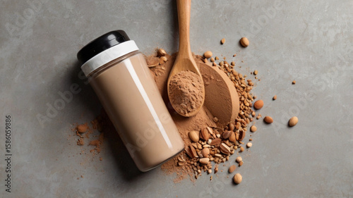 Protein Powder Shaker Bottle with Scoop