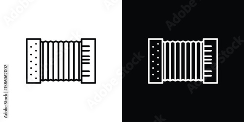 Foto Accordion icon For your design, logo