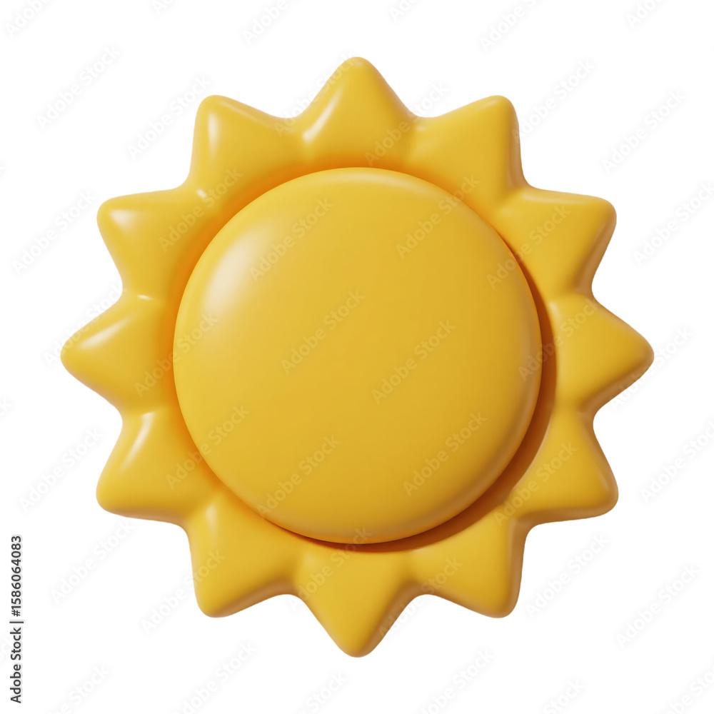 3D Rendered Yellow Sun for Summer and Sunny Graphics 3D Rendered Yellow Sun for Summer and Sunny Graphics