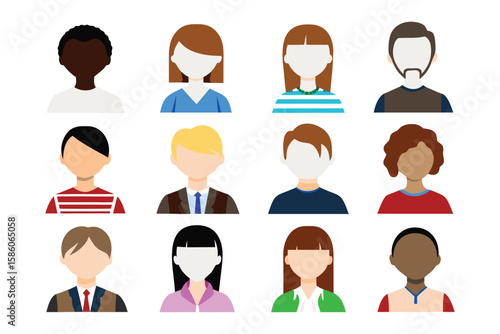 Diversity of Avatars: A collection of diverse avatars representing various individuals, showcasing a spectrum of characteristics and a nod to inclusivity and user representation.