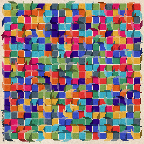 Abstract geometric background. Bold Generative Composition