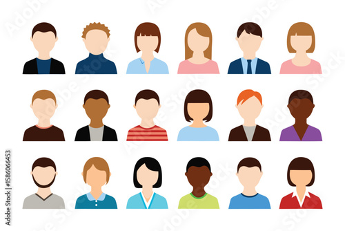 Diverse Avatar Collection: A curated collection of diverse avatars representing a spectrum of identities.