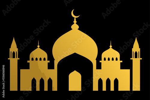 silhouette of mosque in abu dhabi