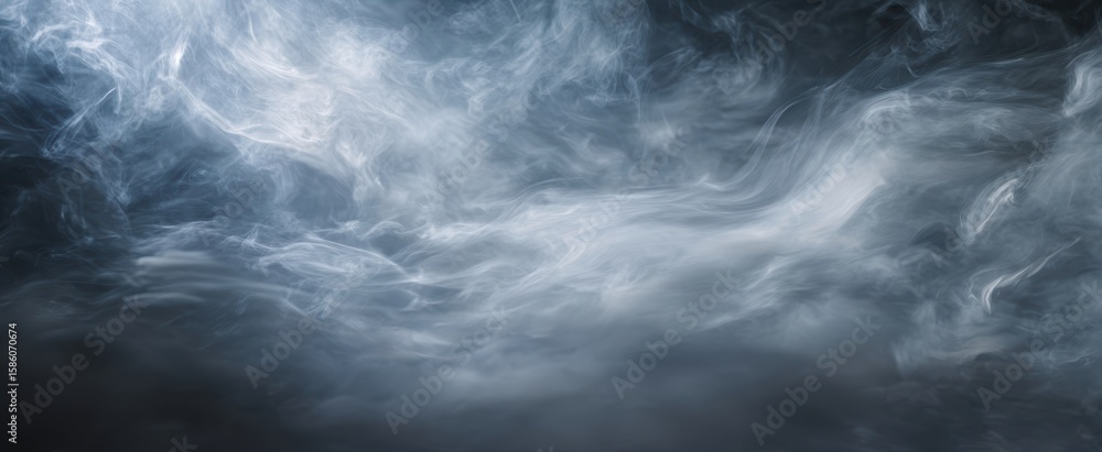 Fototapeta premium The swirling clouds of smoke create an ethereal and atmospheric backdrop.