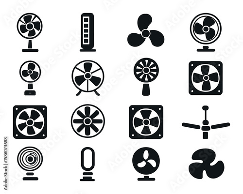 oscillating fan, tower fan, fan blades, desk fan, USB fan, floor fan, electric fan, handheld fan, box fan, computer cooling fan, industrial fan, exhaust fan, ventilation