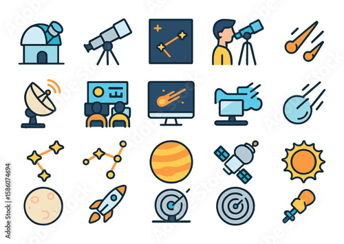 Spaceobservationset modern flat