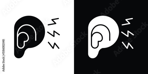 Konstfotografi Otitis icons flat design concept for graphics.