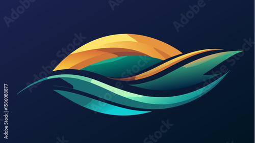 vector illustration of a boat