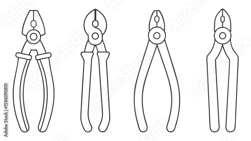 Pliers and cutters tool icons tools hardware